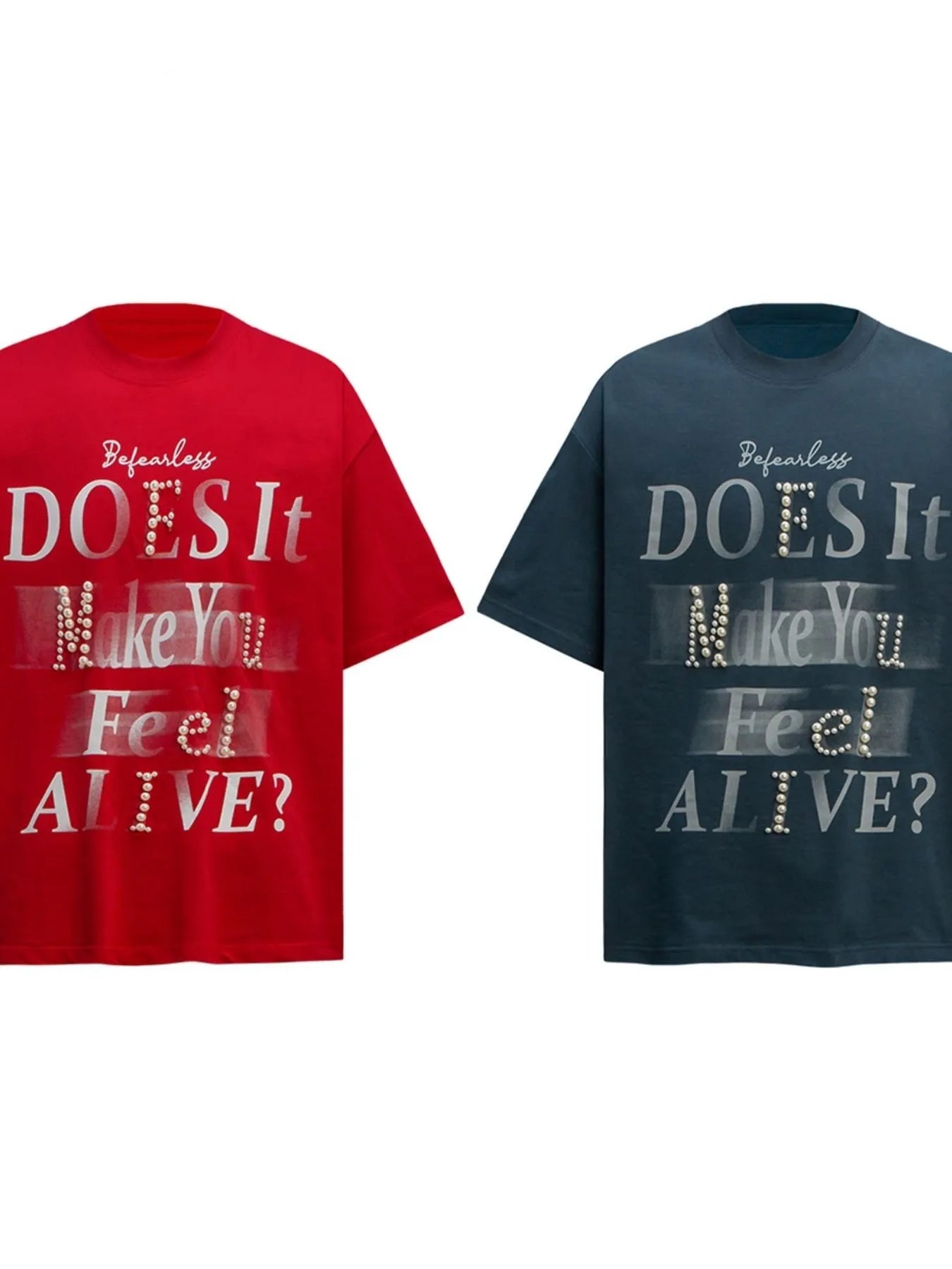 Men's Letter Round Neck Short Sleeve T-Shirt