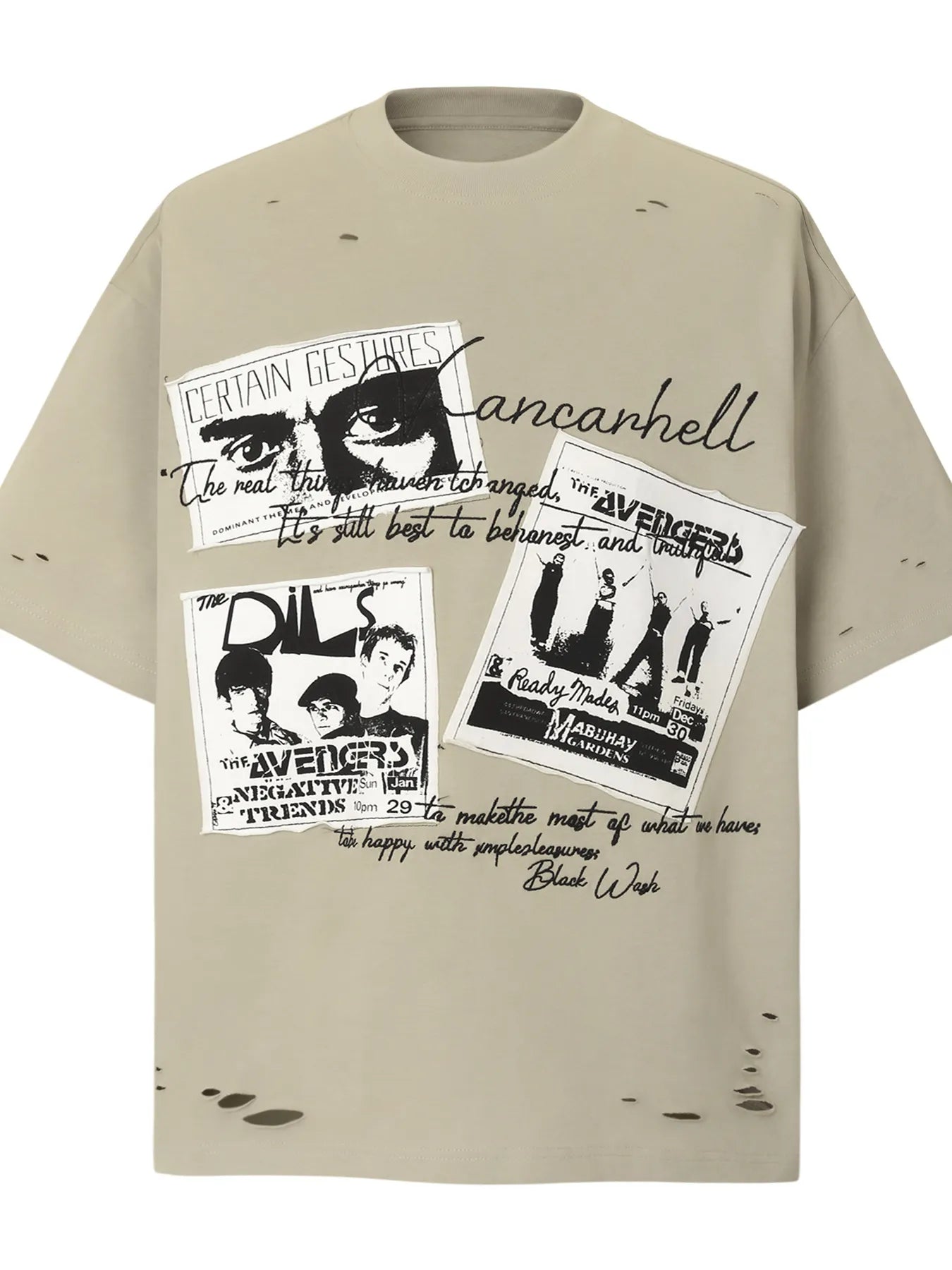 Men's Music Band Graphic Short Sleeve T-Shirt