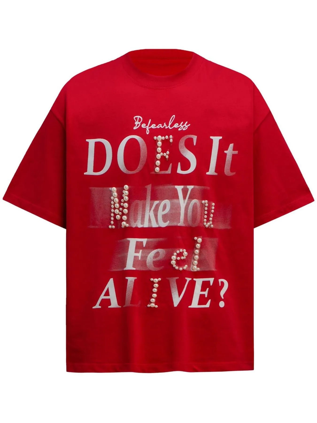 Men's Letter Round Neck Short Sleeve T-Shirt