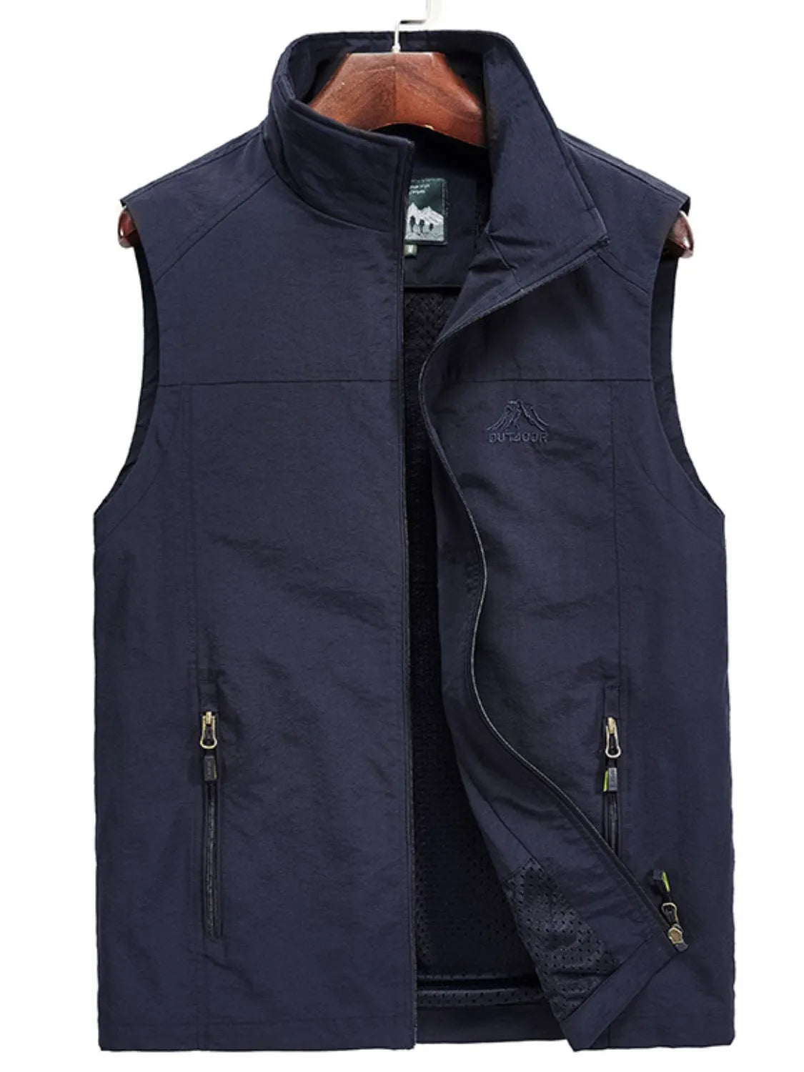 Men's Plus Size Zip Up Vest