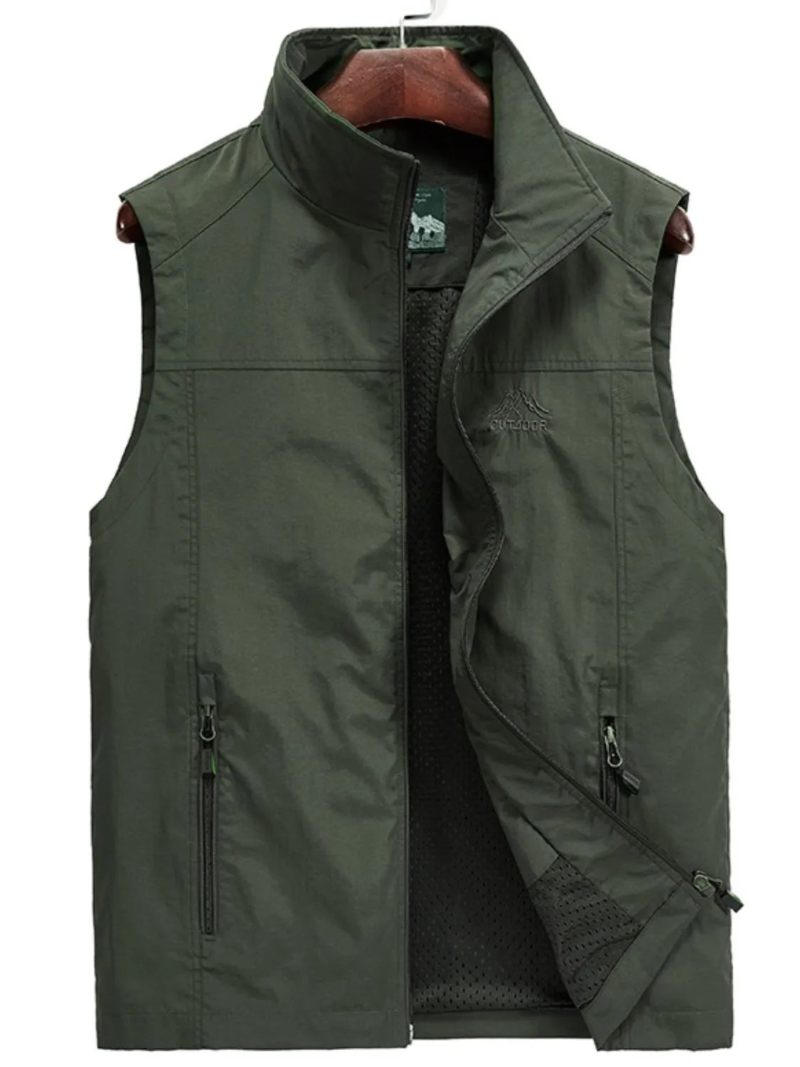 Men's Plus Size Zip Up Vest
