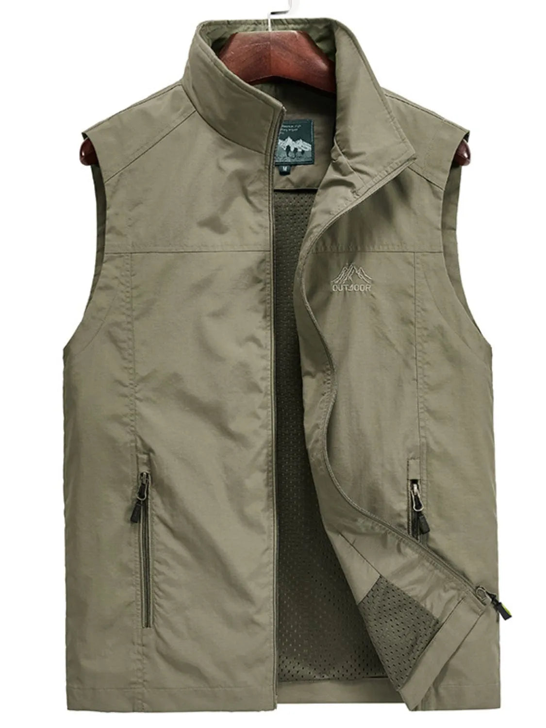 Men's Plus Size Zip Up Vest