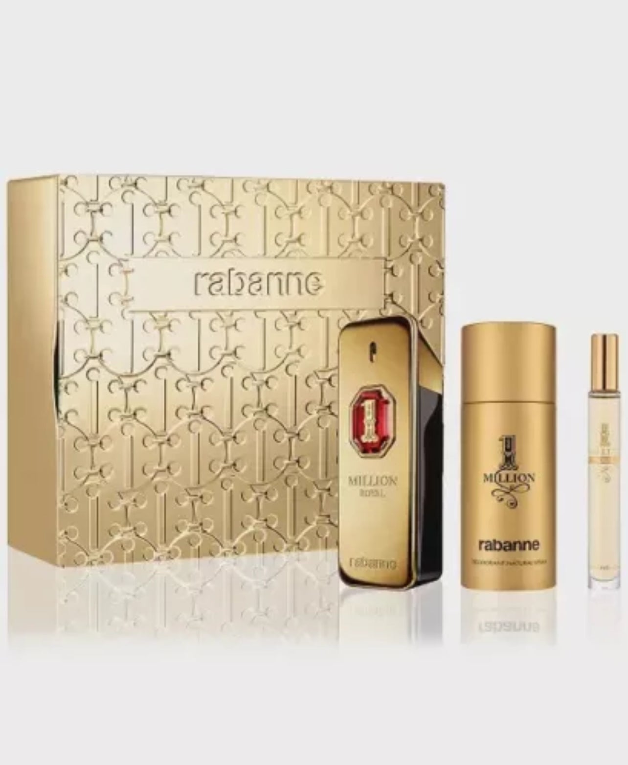 1 Million Royal Parfum Gift Set Paco Rabanne 3.4 Parfum, 5.1 Body Spray, .34 T
