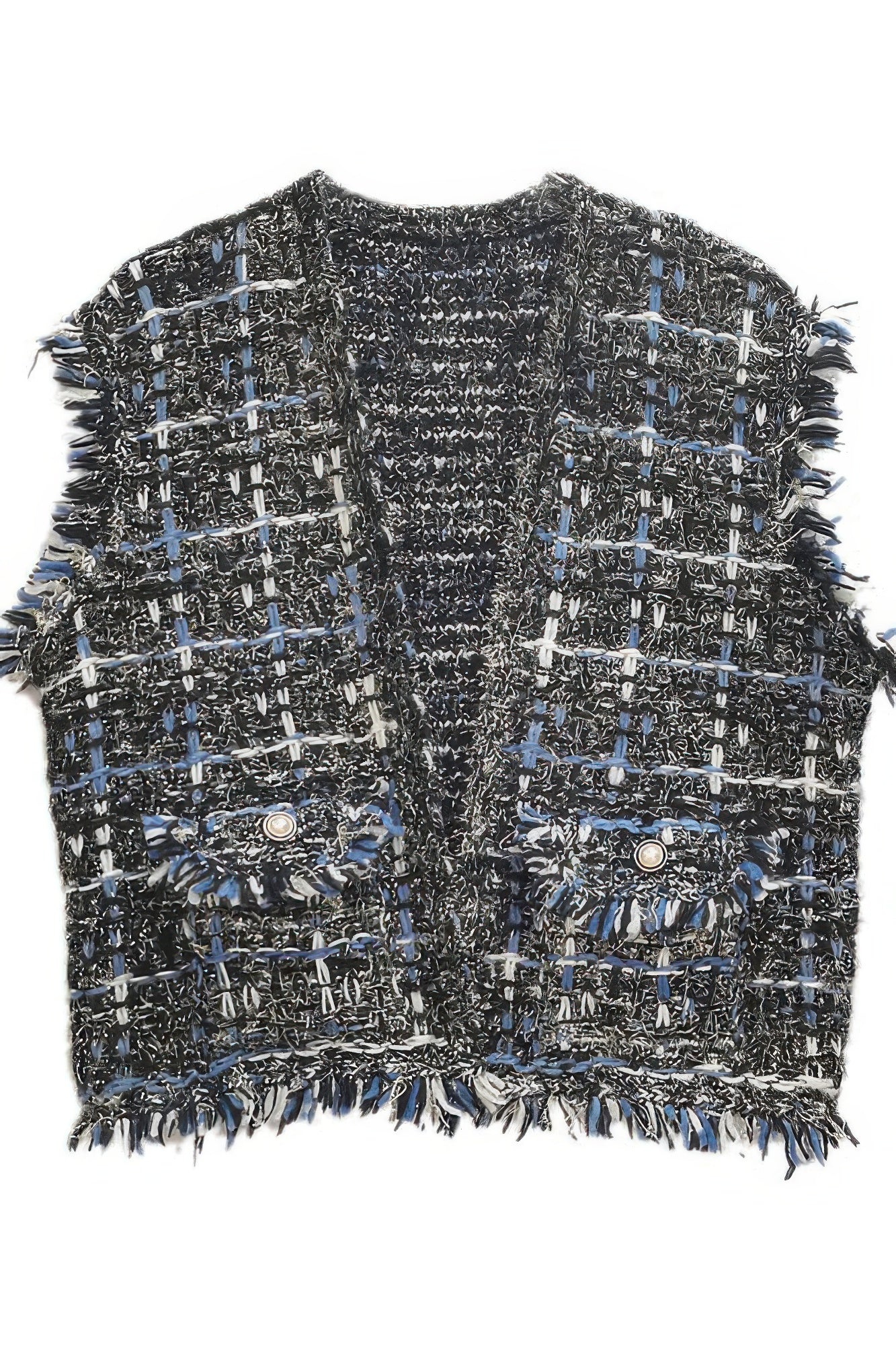 Plaid Tweed Vest