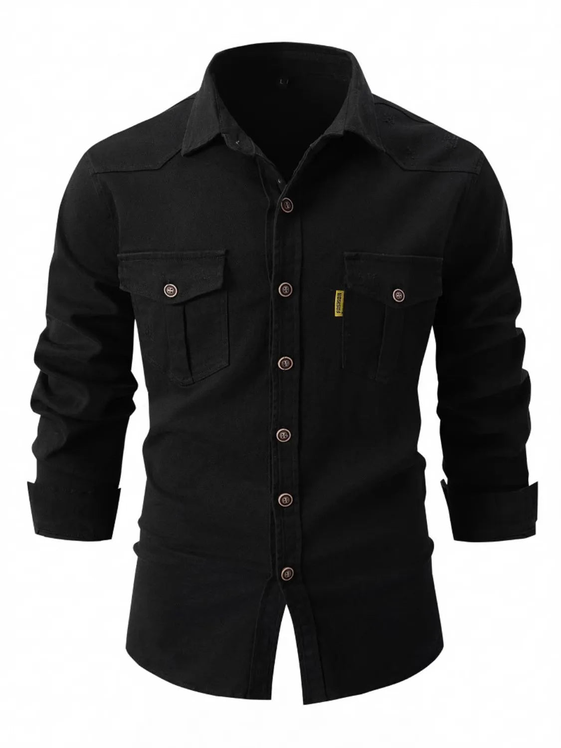 Men's Full Size Button Up Long Sleeve Shirt Plus Size