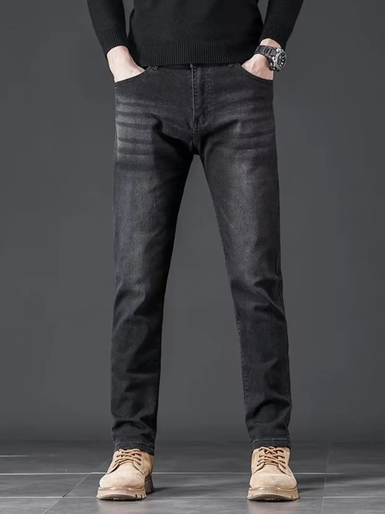 Men's Slim Fit Wash Jeans
