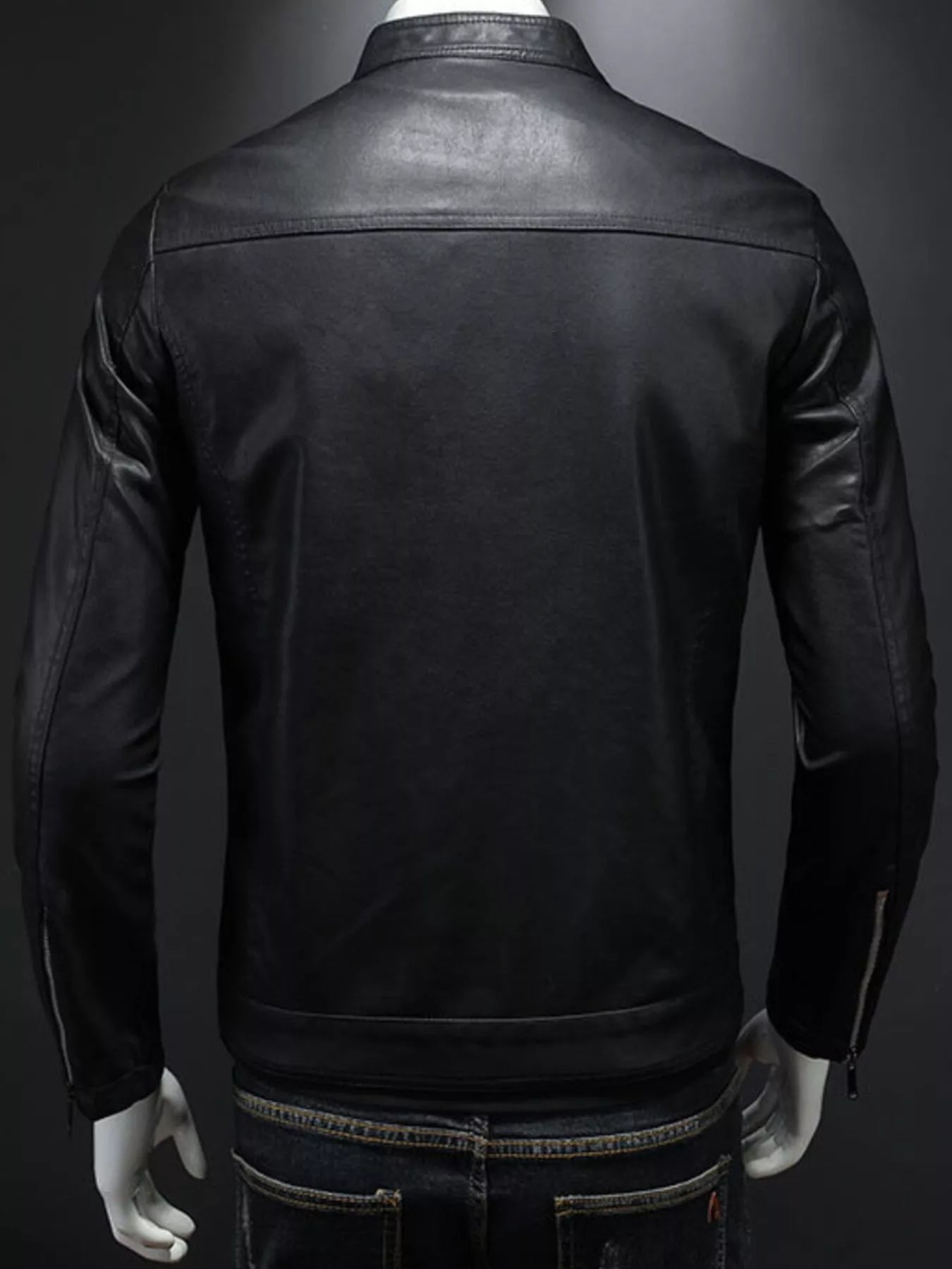Men's Plus Size Zip Up Long Sleeve Jacket