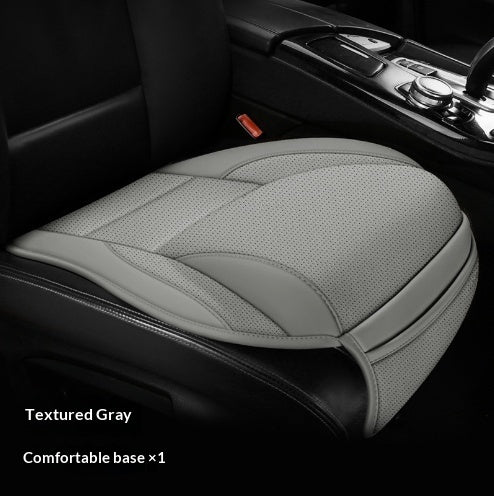 Five-Seat Universal Full-Leather Car Seat Covers With Lumbar Support