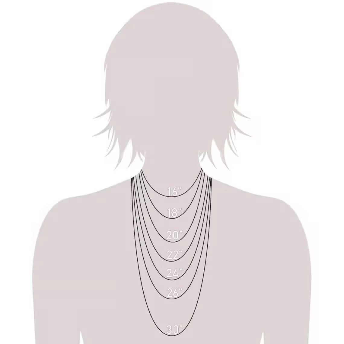 14K Solid Gold Herringbone Necklace