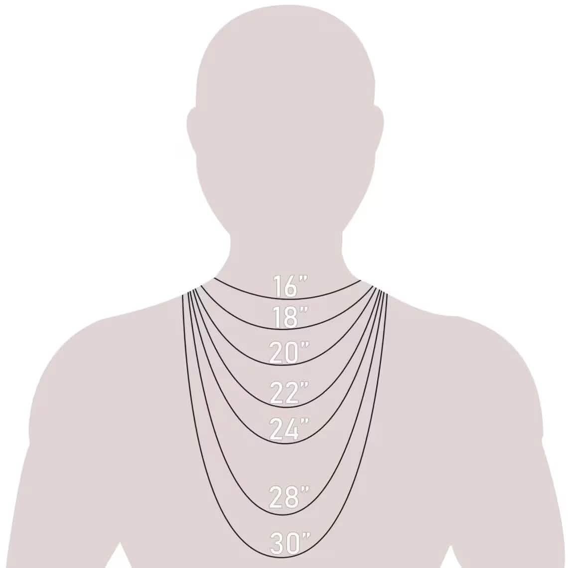 14K Solid Gold Herringbone Necklace
