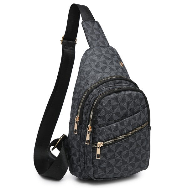 Pattern Sling Backpack