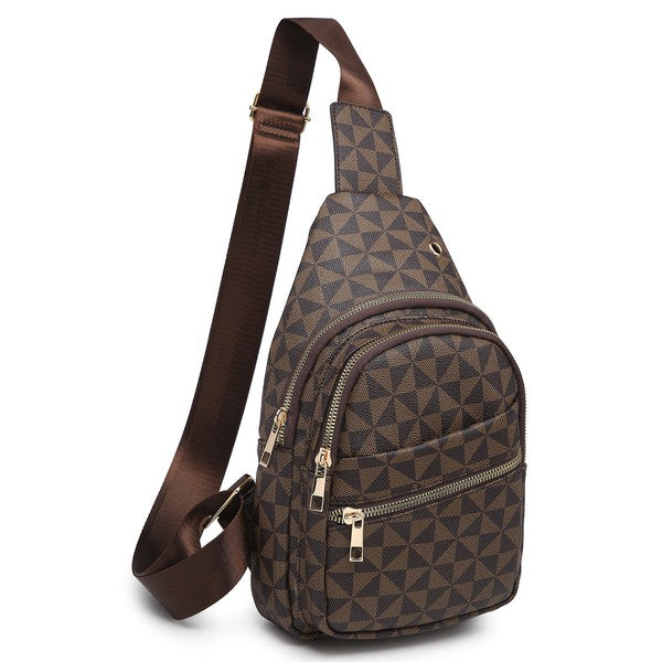 Pattern Sling Backpack