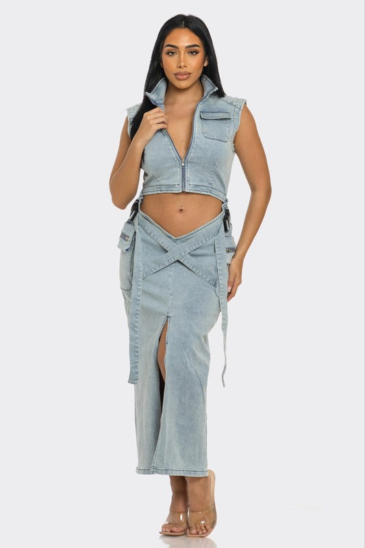 Modern Edge Denim dress