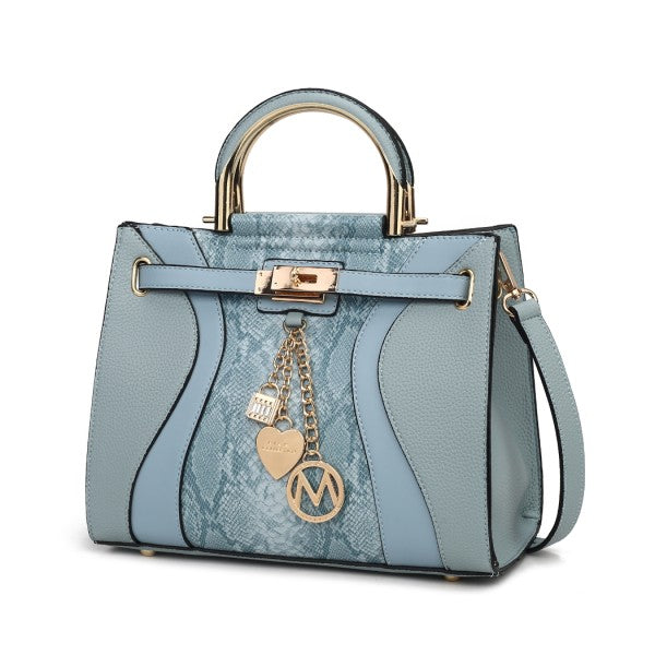 Cassia vegan Leather Satchel Bag