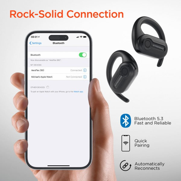 HyperGear AeroFlex 360 Open-Ear TWS Earbuds