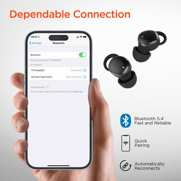 HyperGear SleepEEZ Mini Noise-Blocking TWS Earbuds