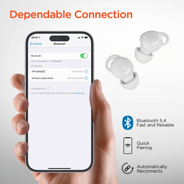 HyperGear SleepEEZ Mini Noise-Blocking TWS Earbuds