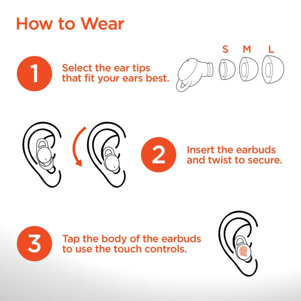 HyperGear SleepEEZ Mini Noise-Blocking TWS Earbuds