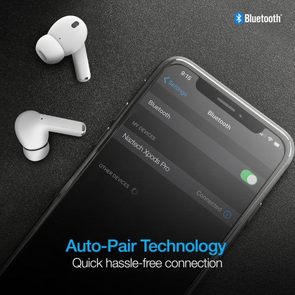 Naztech Xpods PRO TWS with Wireless Charging Case