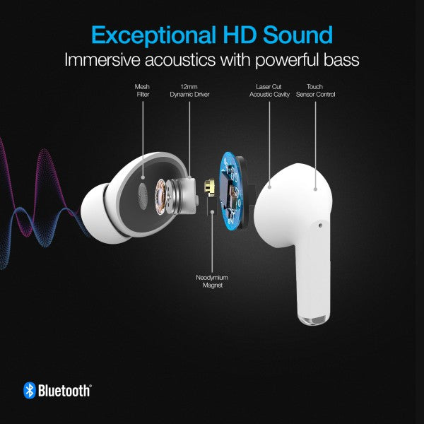 Naztech Xpods PRO TWS with Wireless Charging Case