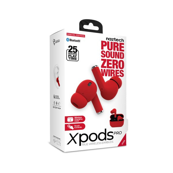Naztech Xpods PRO TWS with Wireless Charging Case