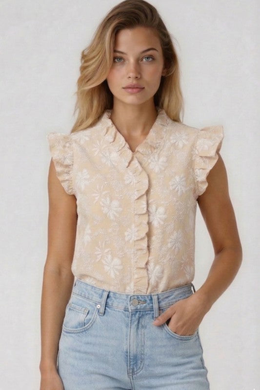 Miss Sparkling Floral Blouse