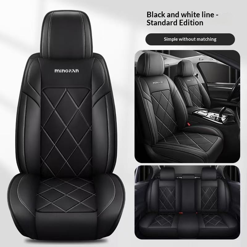 Cozy, Simple Full-coverage Seat Covers With Customizable Stitching Lines