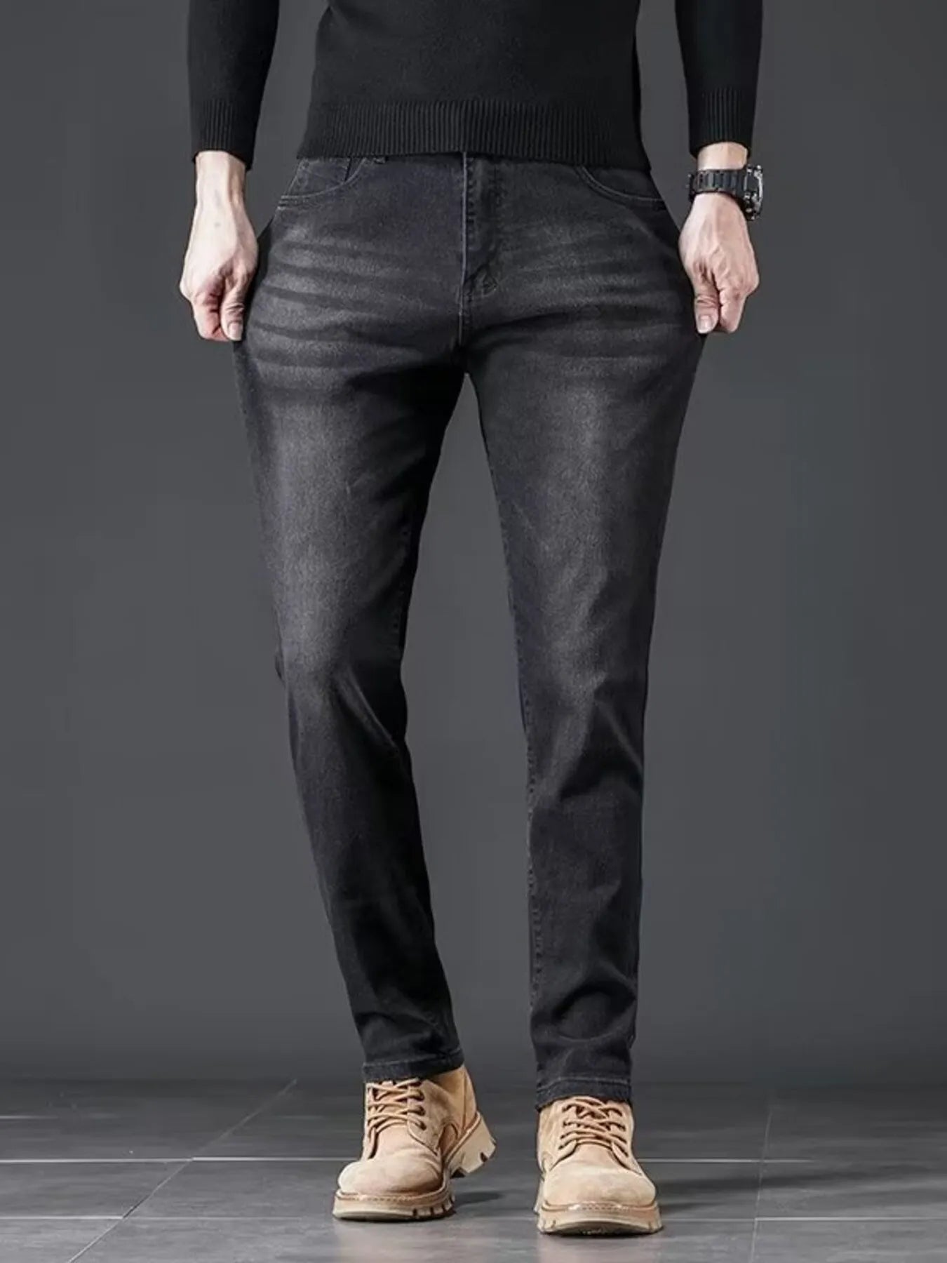 Men's Slim Fit Wash Jeans