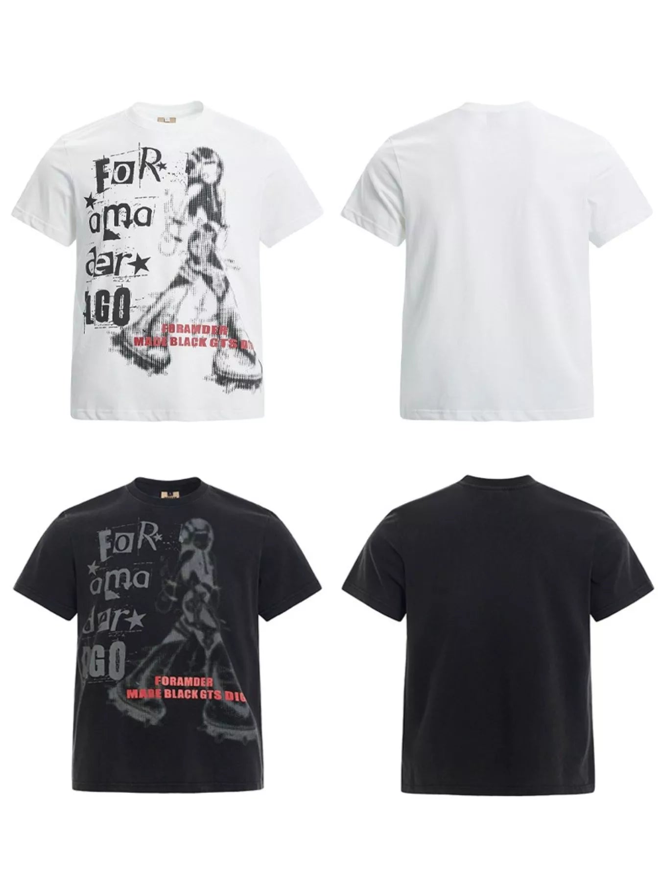Men's Graphic Round Neck Short Sleeve T-Shirt
