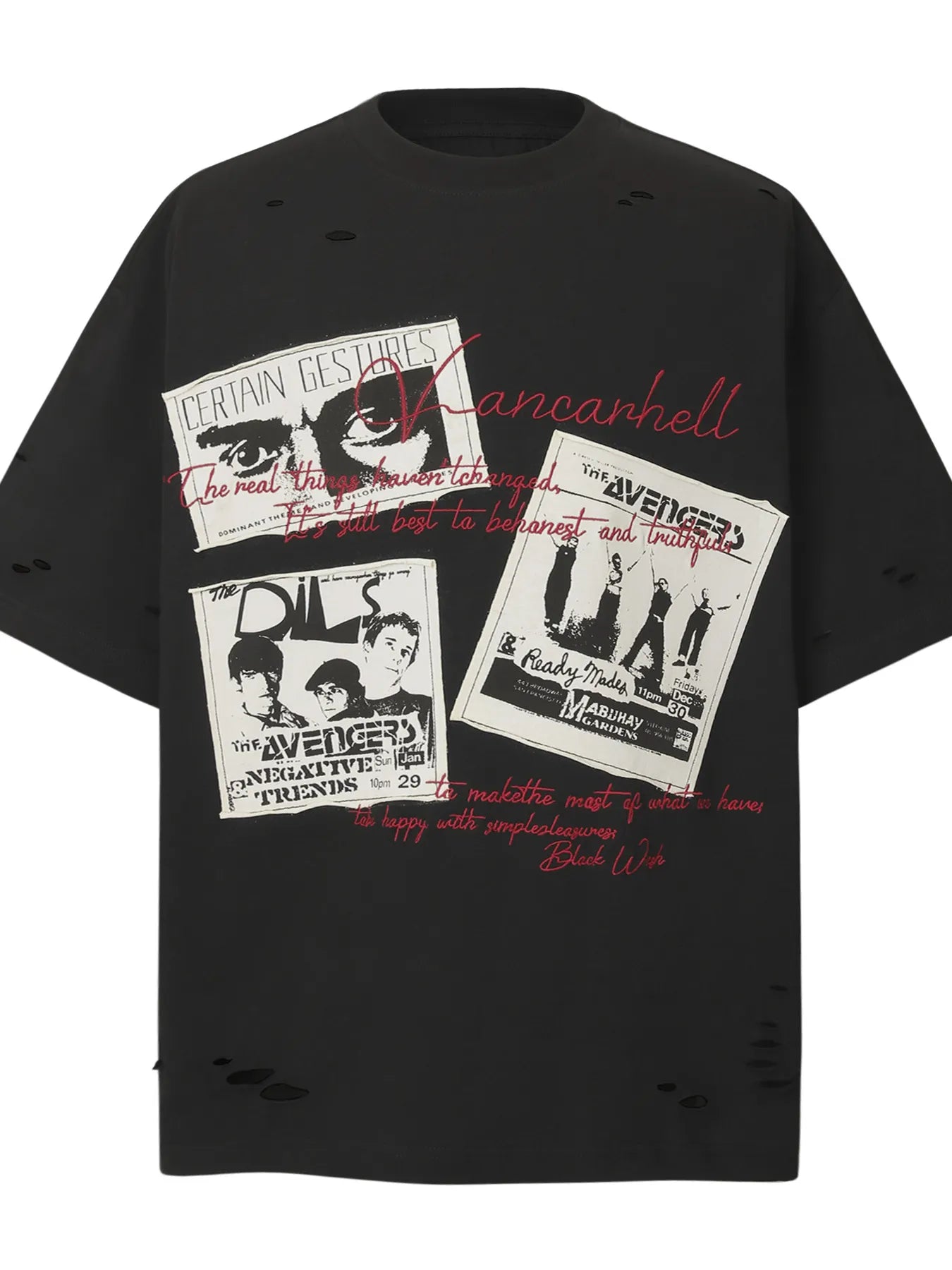 Men's Music Band Graphic Short Sleeve T-Shirt