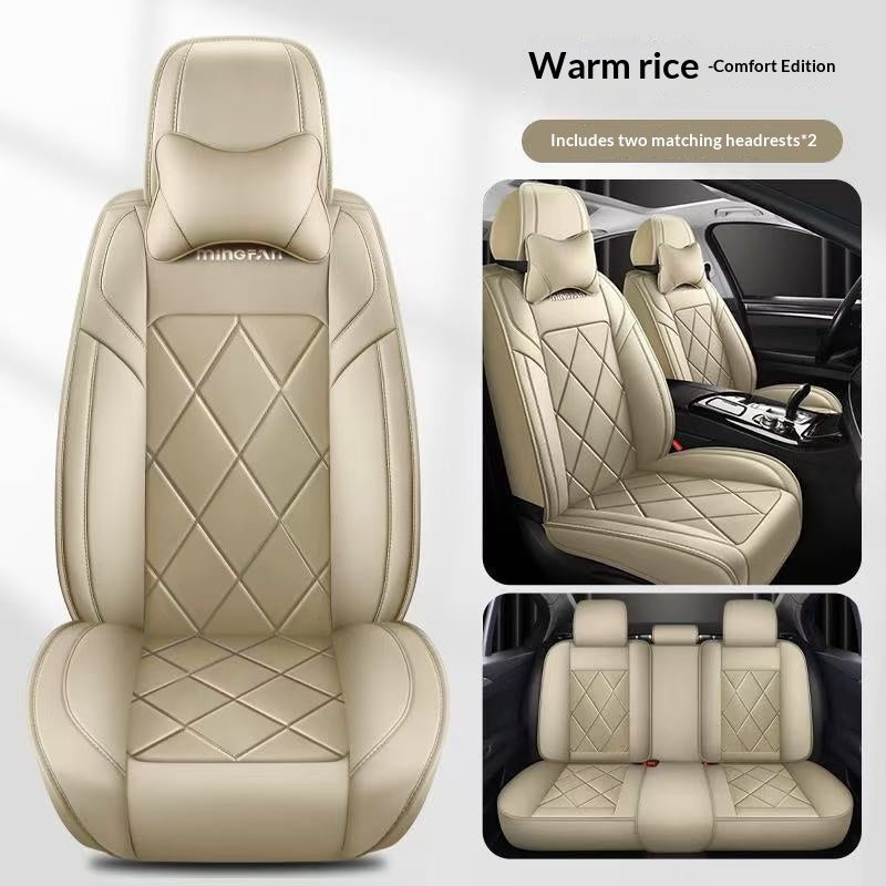 Cozy, Simple Full-coverage Seat Covers With Customizable Stitching Lines