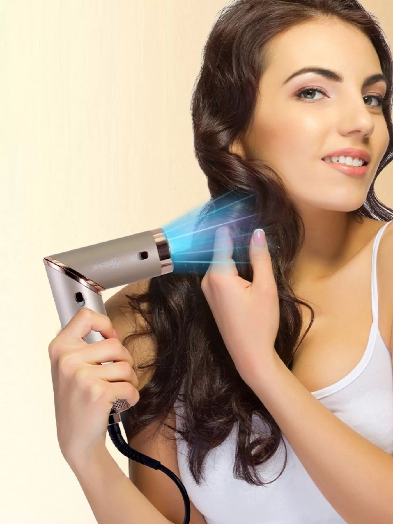 Multifunctional Hot Air Dual-Use Curling Iron Folding Hair Dryer