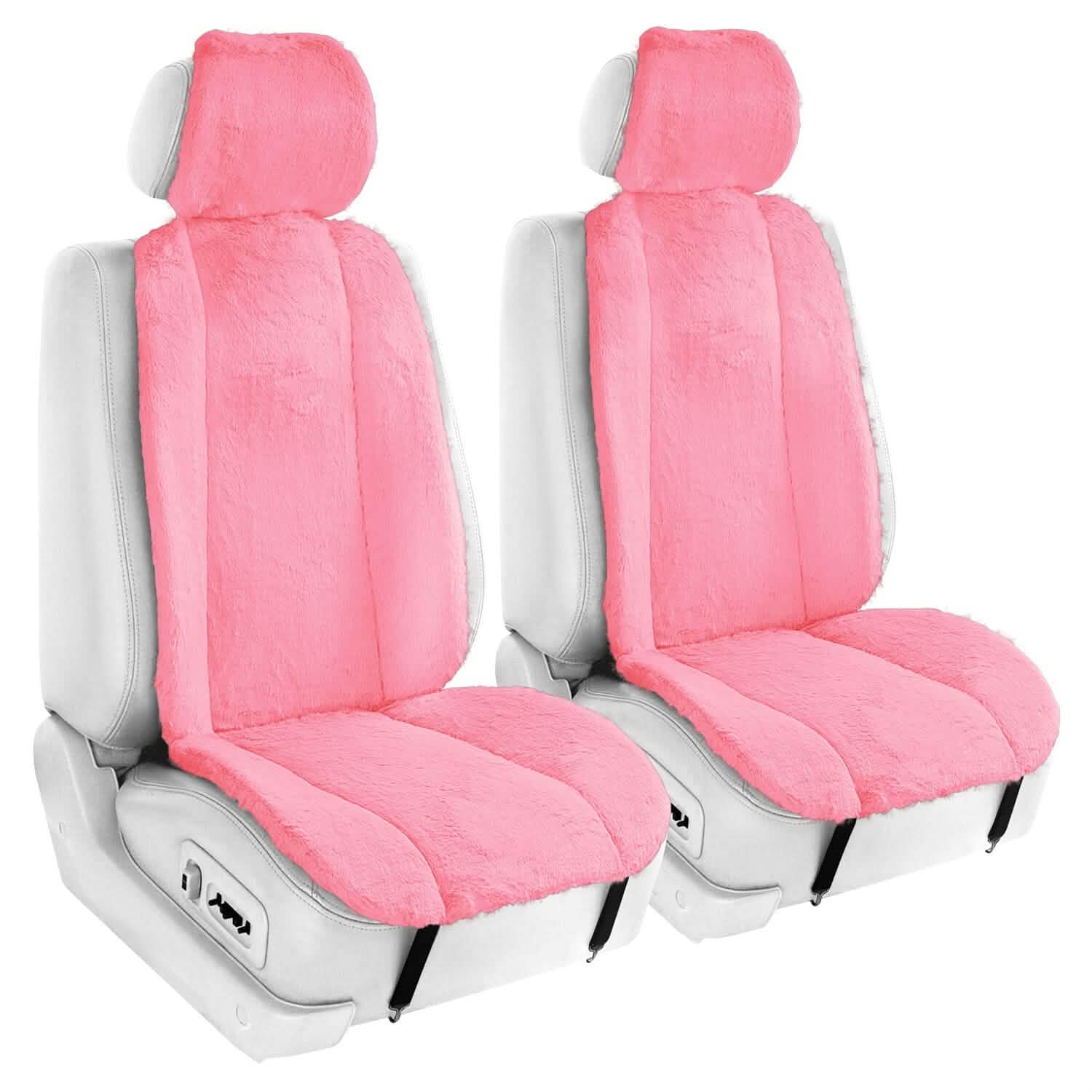 6-Piece Set: Doe16 Faux Rabbit Fur Car Seat Cushions