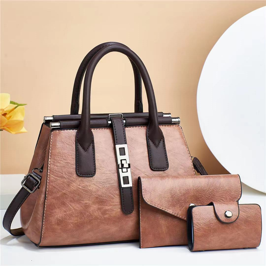 Large-capacity Vintage Shoulder Tote And Crossbody Bag