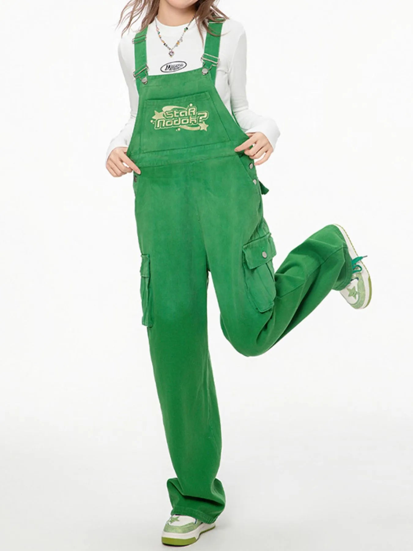 Gradient Wide Leg Overalls