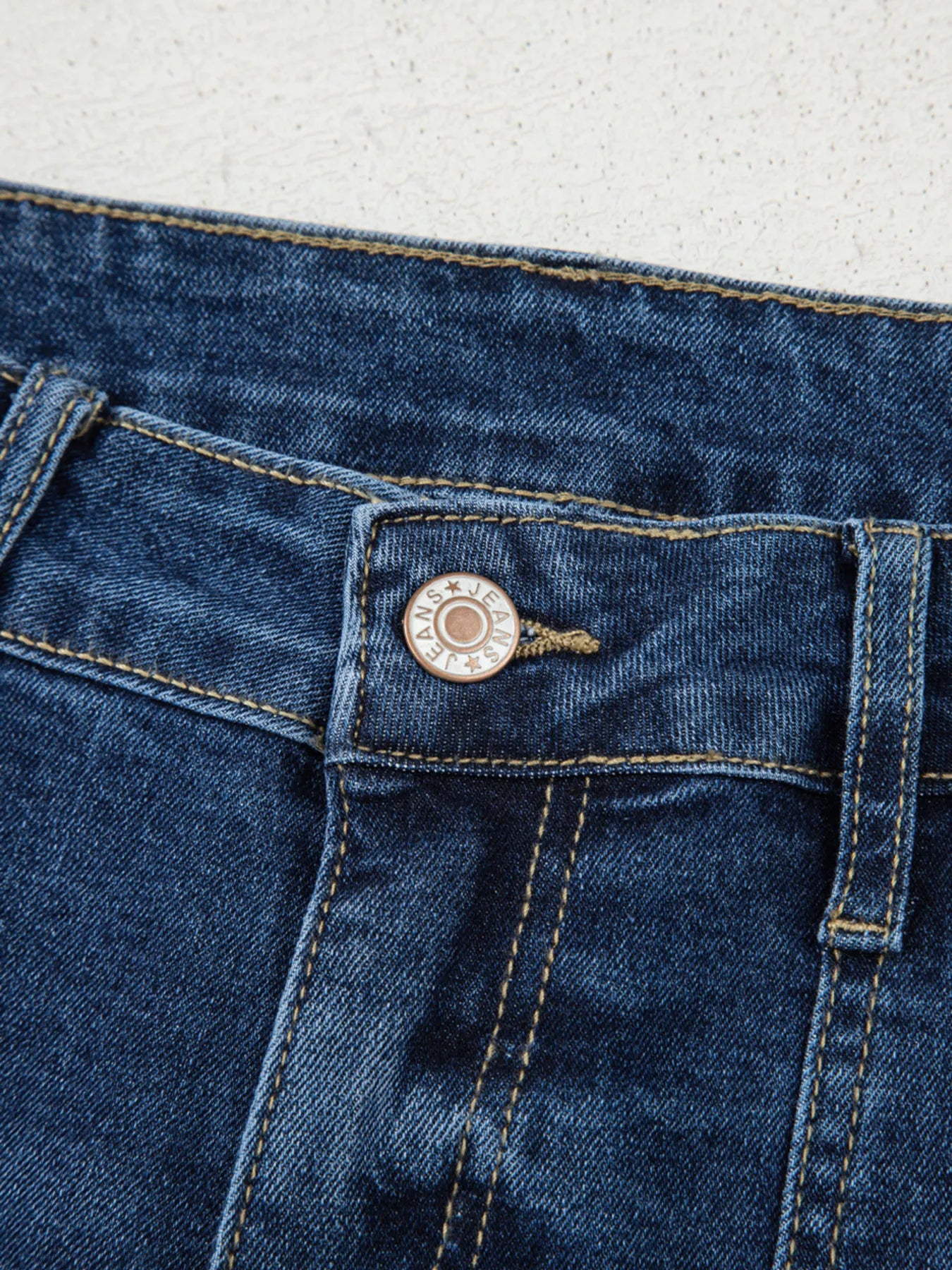 Cropped High Rise Wide Leg Jeans