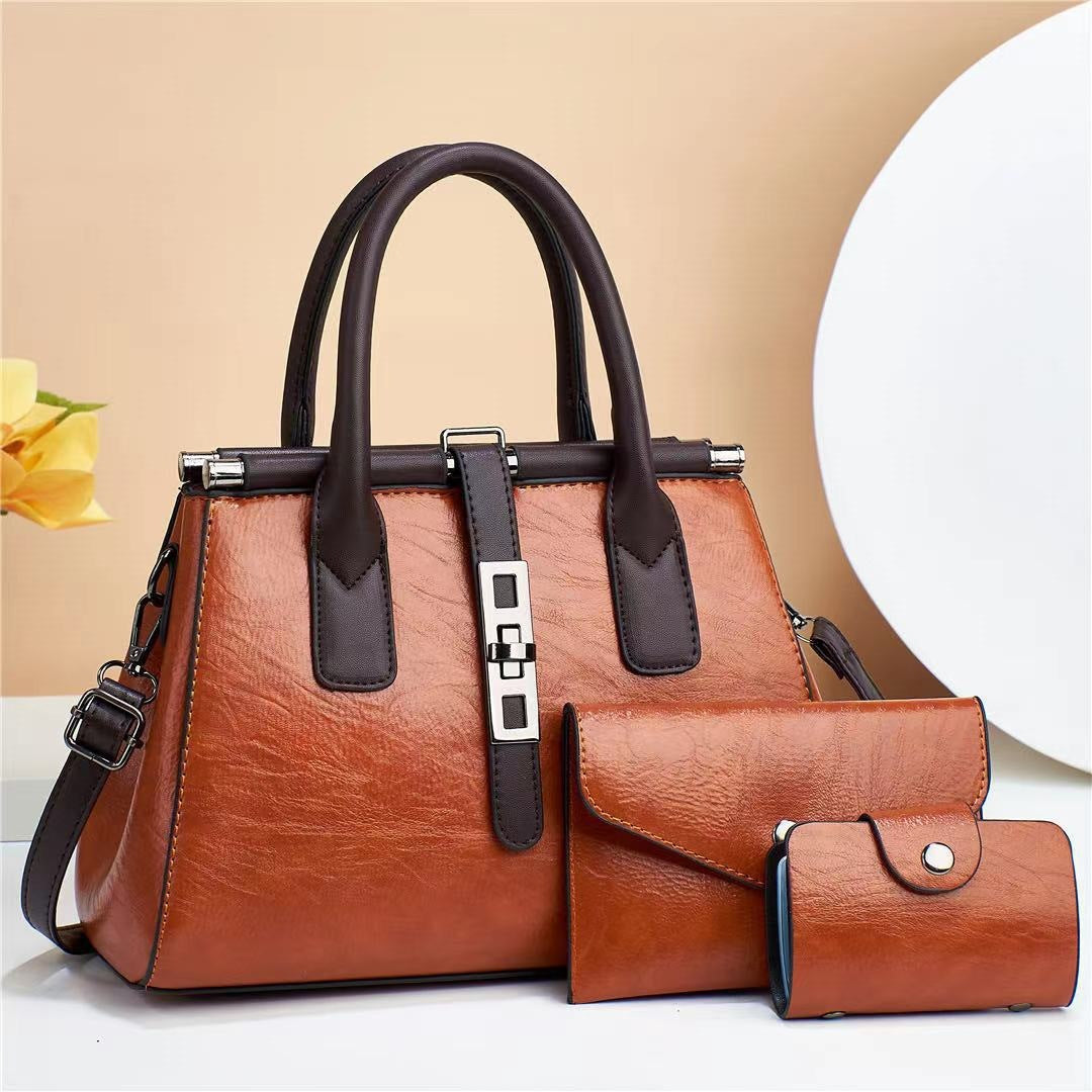 Large-capacity Vintage Shoulder Tote And Crossbody Bag