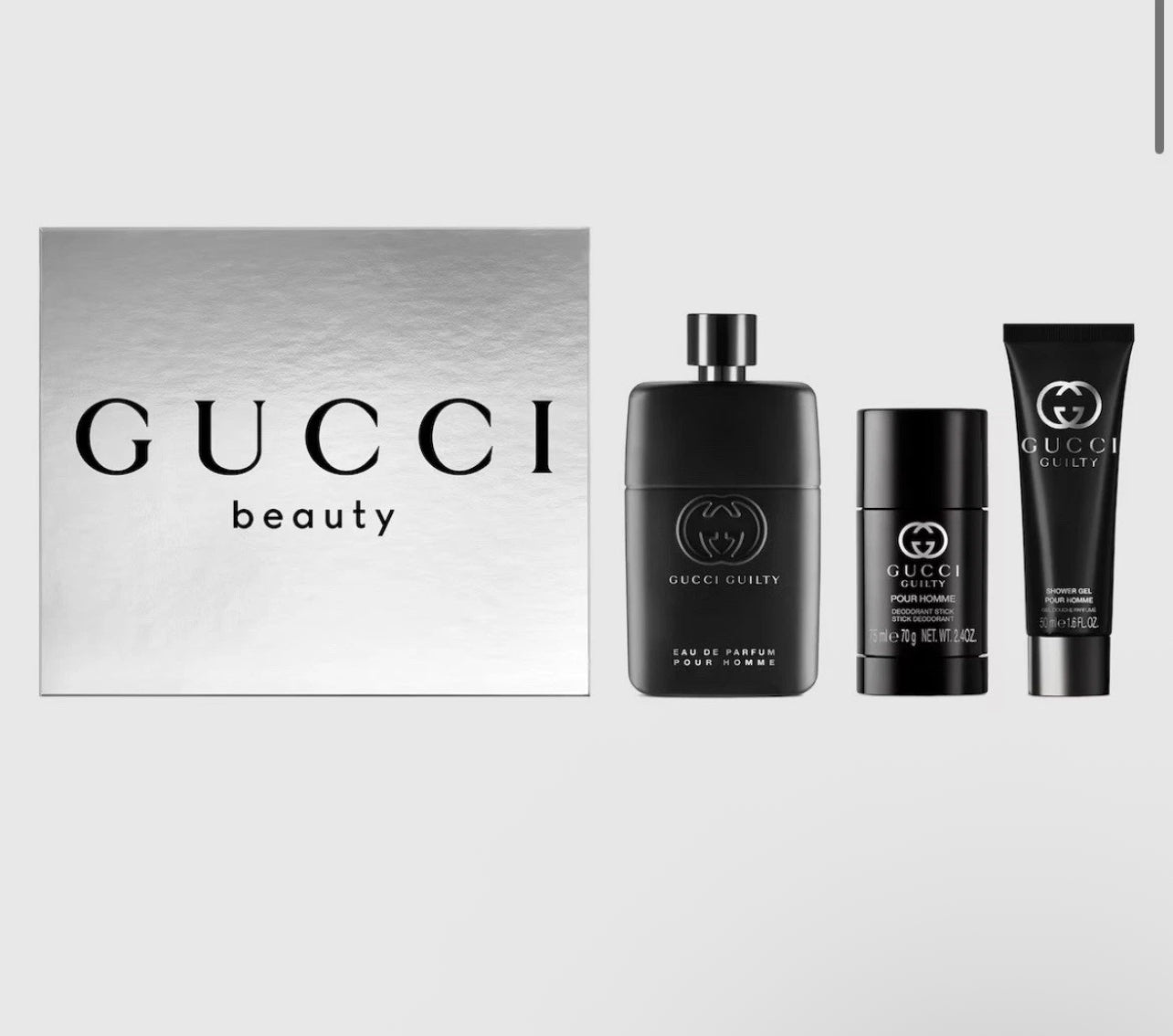 Gucci Guilty Eau De Toilette Pour Homme 3pcs gift set