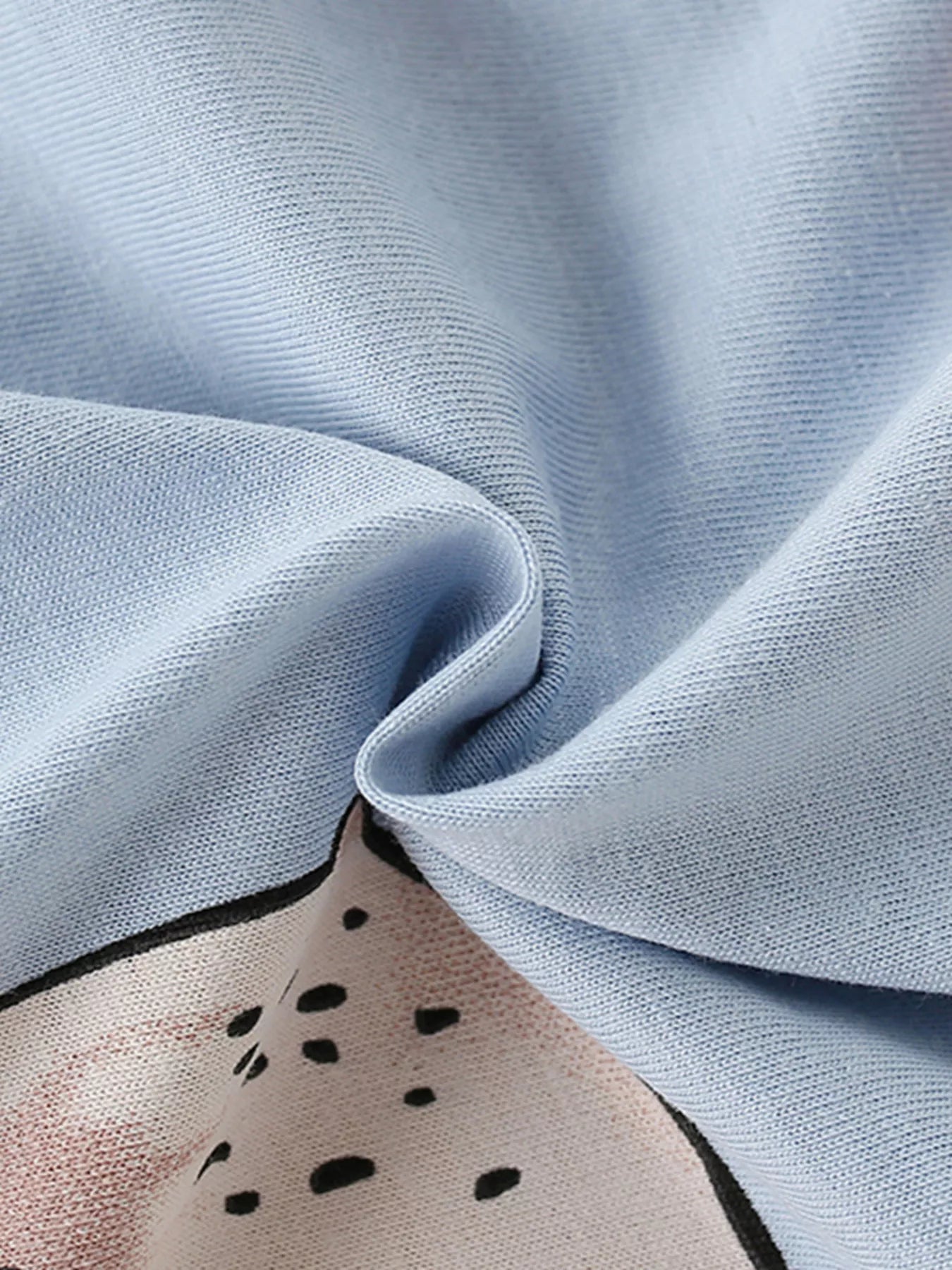 Children's Round Neck Top and Pants Pajama Set