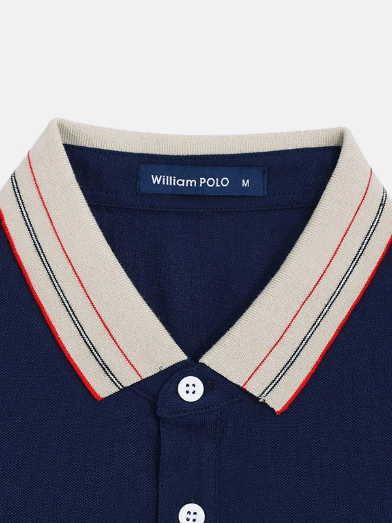 Men's Plus Size Striped Collar Short Sleeve Polo