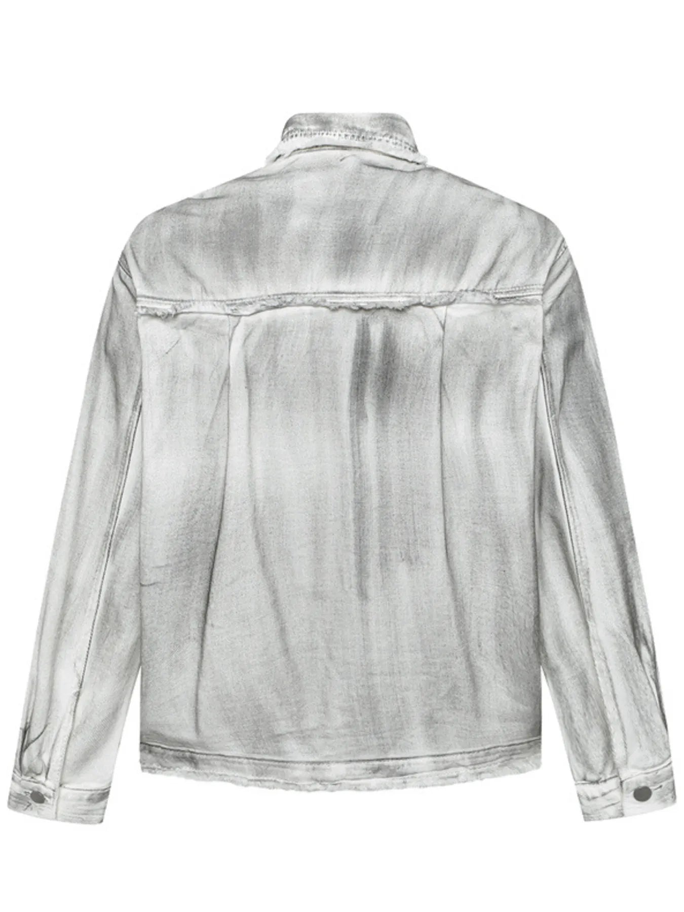 Men's Plus Size Wash Button Up Long Sleeve Denim Jacket