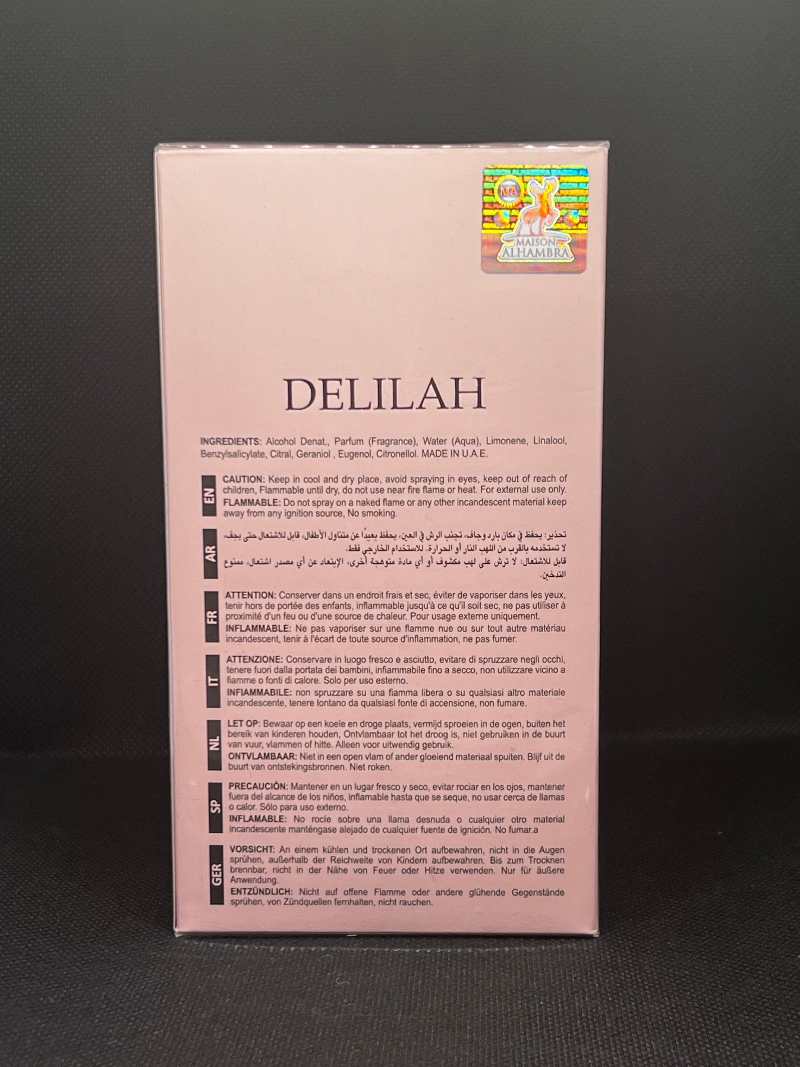 Delilah Pour Femme 3.4Fl.Oz women’s Eau De Perfume by Maison Alhambra