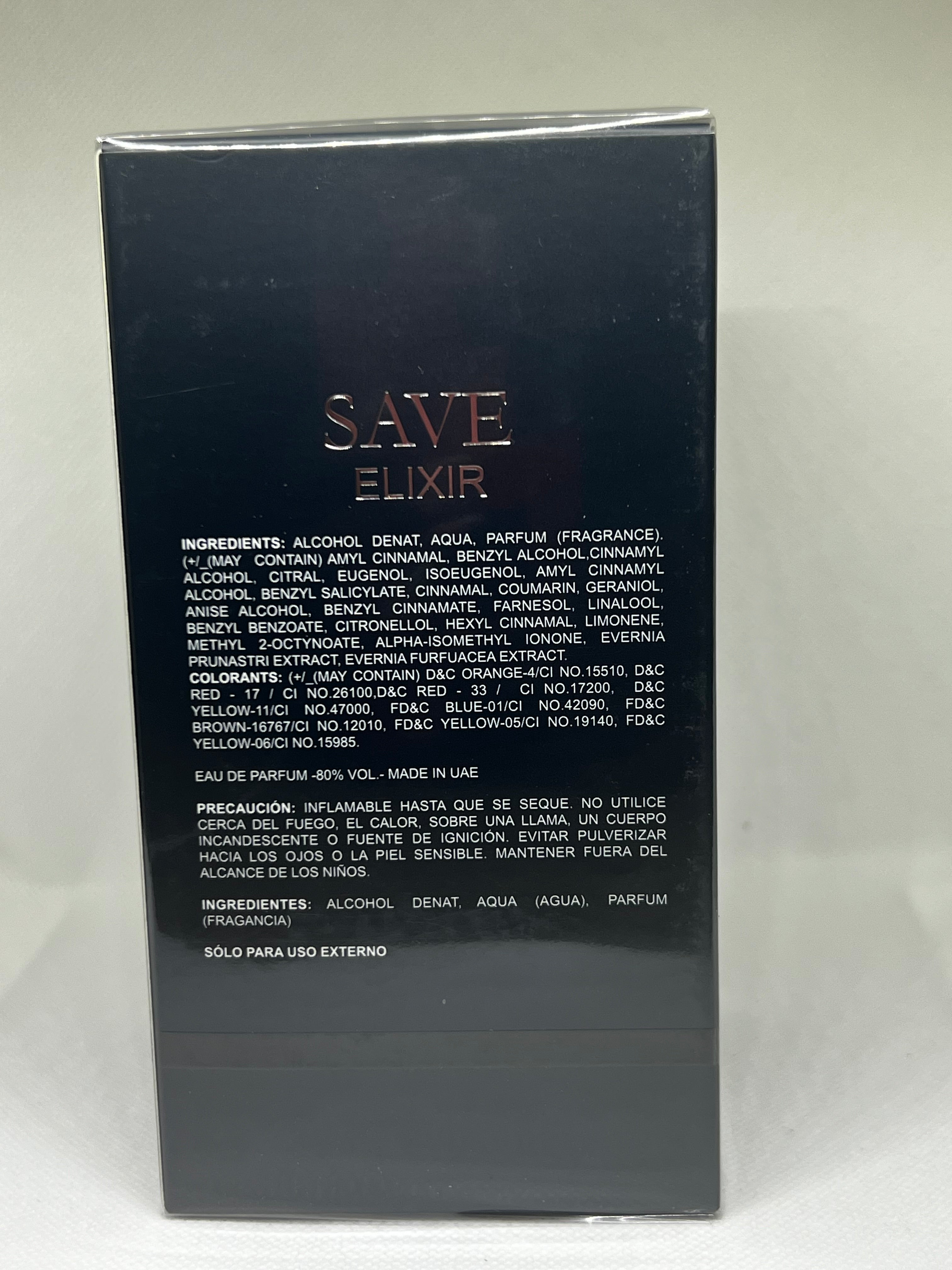 Save Elixir Men 2.8Fl.Oz EAU DE PARFUM By Emper