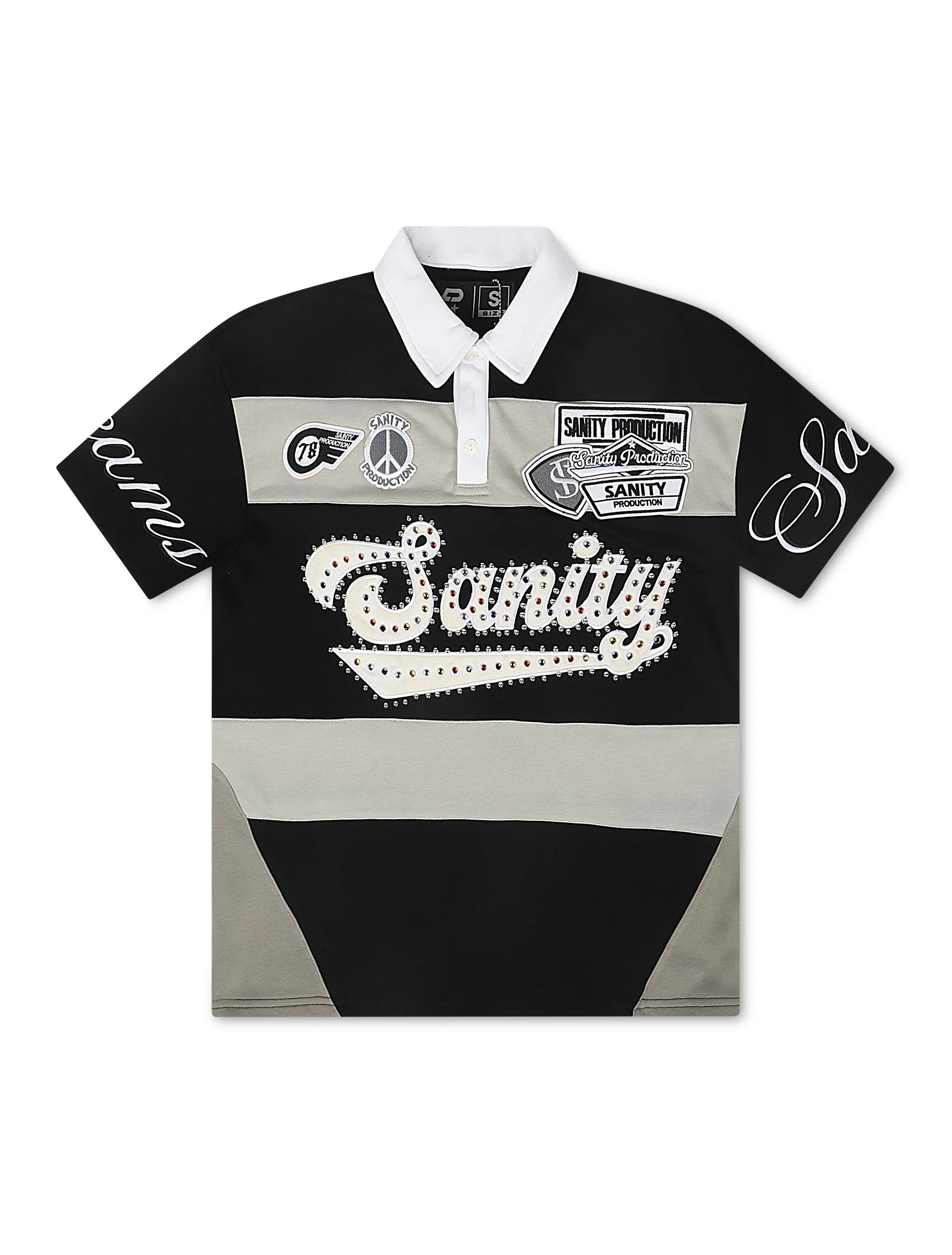 Politics Sanity Polo - Black/Grey