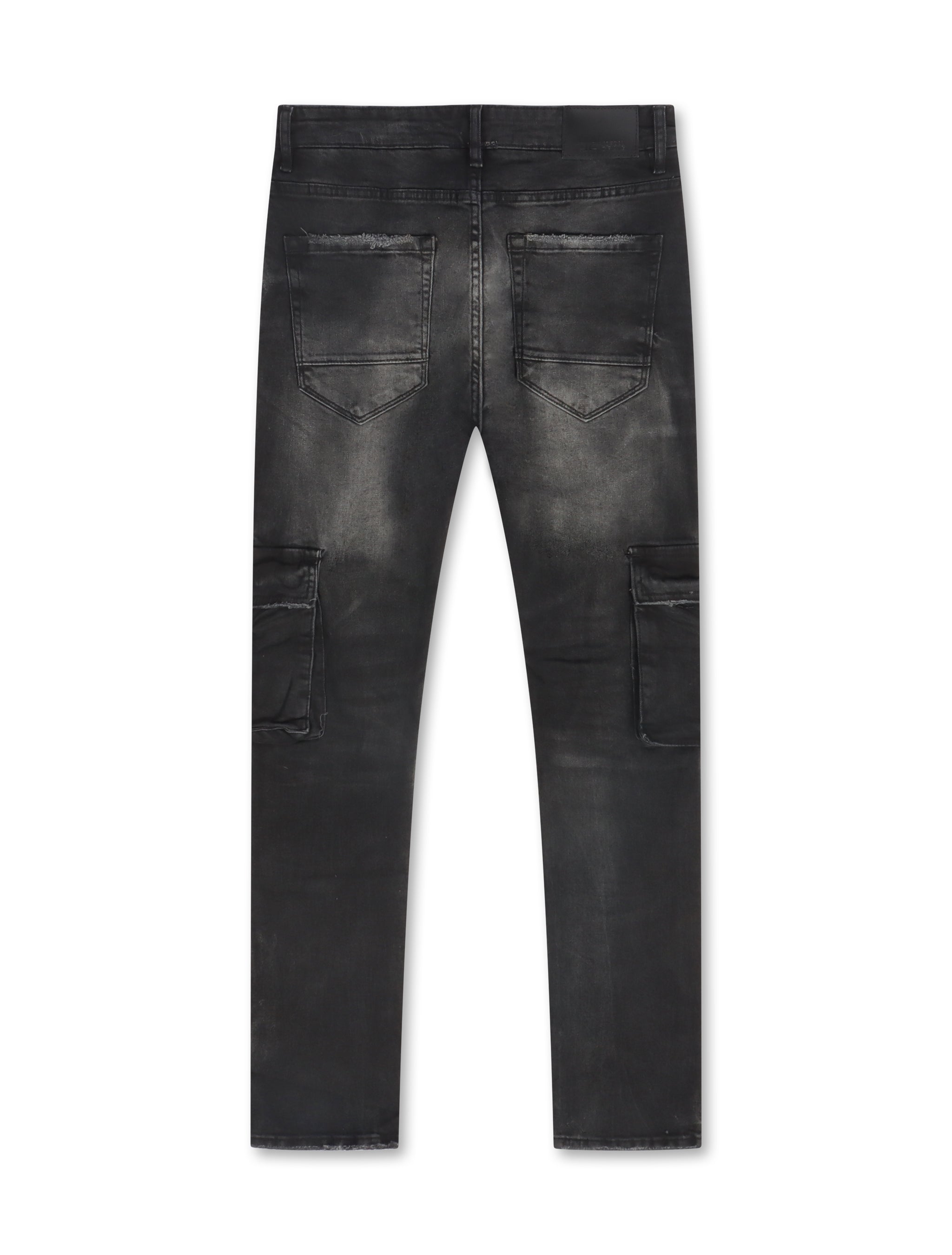 Jordan Craig Slim Cargo Jeans - Black Shadow