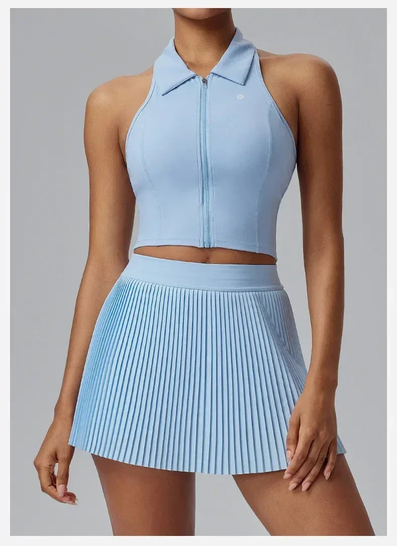 Floral Discount Sports Skirt for Women Quick-drying Badminton Tennis Trousers Skirt Fitness Half-body Pleated Skirt Shorts