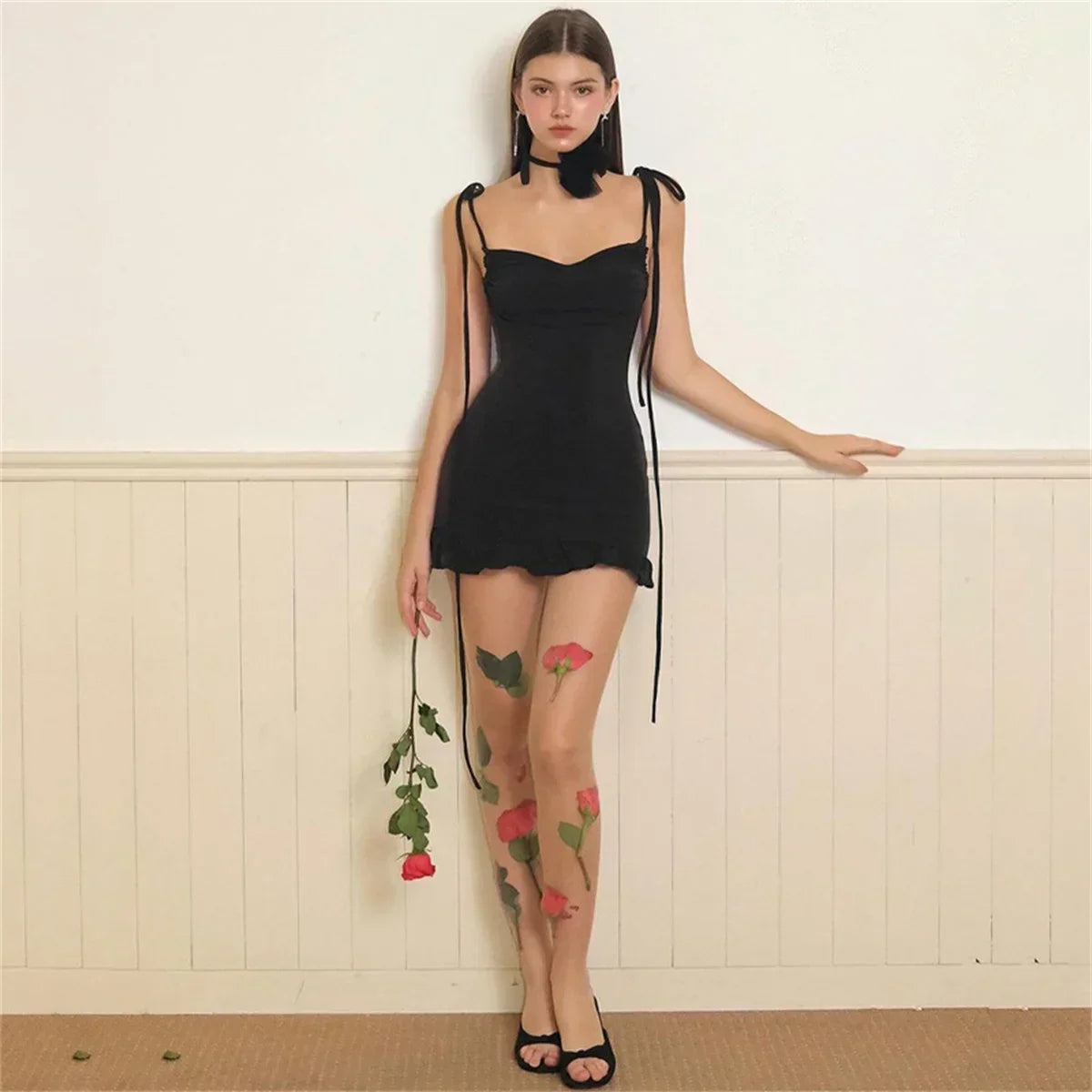 V Neck Backless Sundress | Sexy Lace Up Beach Dress -femstylo