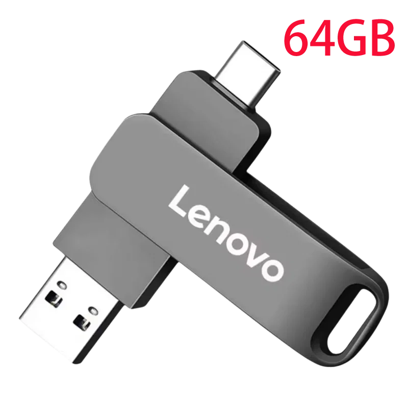 Lenovo USB3.2 USB Flash Drive 512GB OTG Pen Drive High Speed Type-C Flash Disk Real Capacity Metal Pendrive For Phone Computer