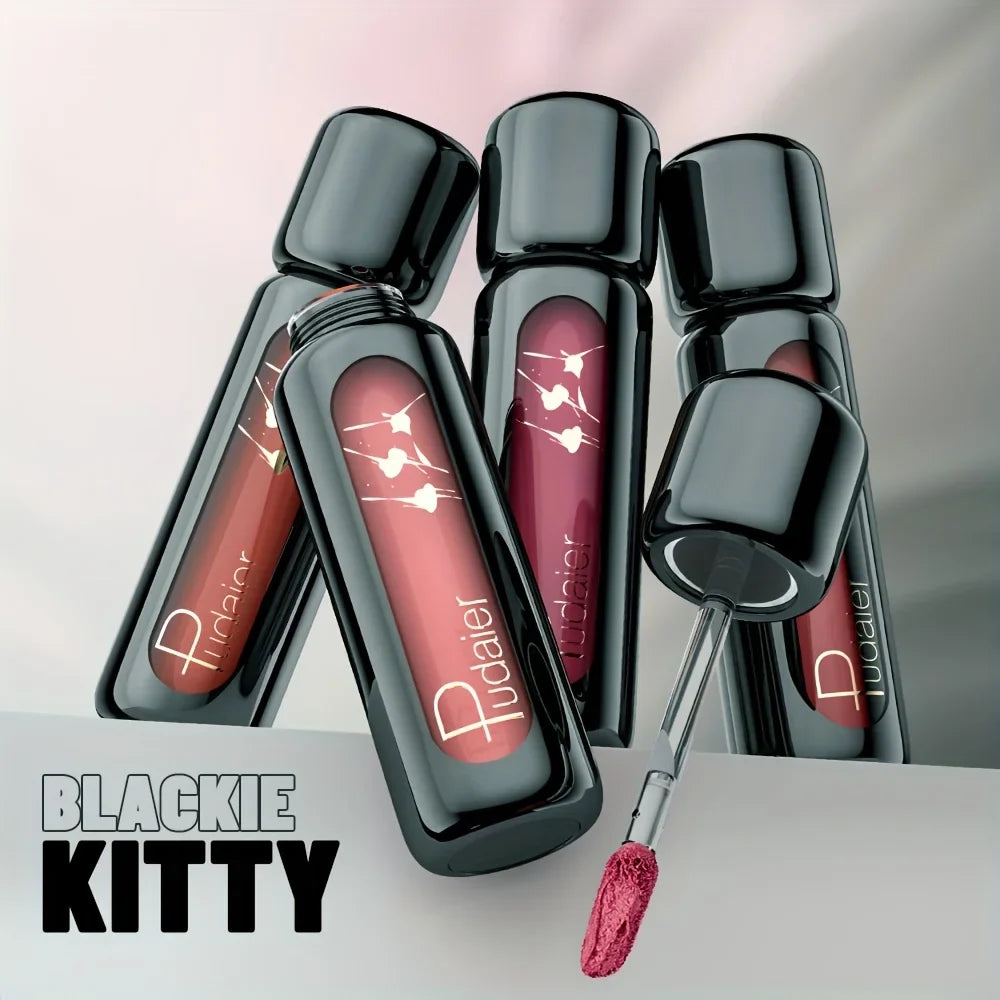 1pc Matte Velvet Lip Gloss, Highly Saturated Liquid Lip Mud, Non-Stick Long Lasting, All Skin Tones Compatible,Mother's Day Gift