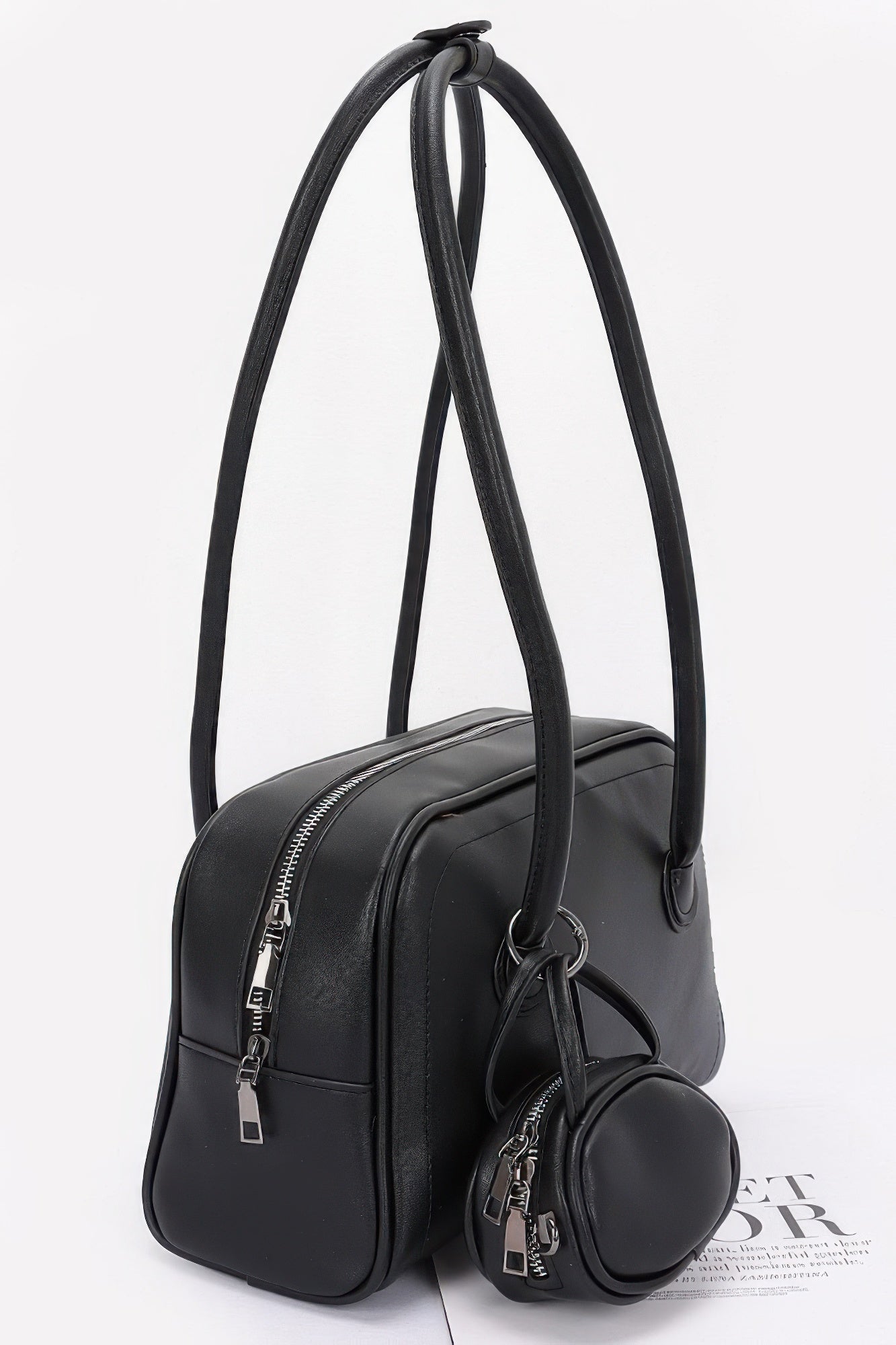 Faux Leather Sport Bag